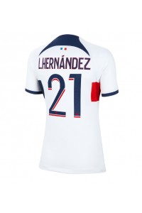 Fotbalové Dres Paris Saint-Germain Lucas Hernandez #21 Dámské Venkovní Oblečení 2023-24 Krátký Rukáv